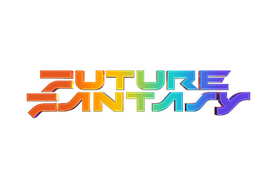 Future Fantasy Logo ai art branding designer future futurism futuristic logo logotype minimal minimalism rainbow typography