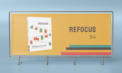REFOCUS: Banner banner banner design banners bibleart book bookdesign books camera illustration mock mockups psd mockup school yellow