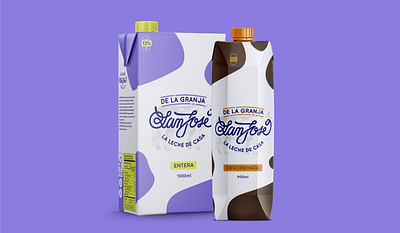 Milk San José colombia design food illustrator logo medellin milk milkshake orange packagedesign