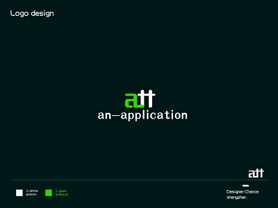 Logo ATT design illustration logo