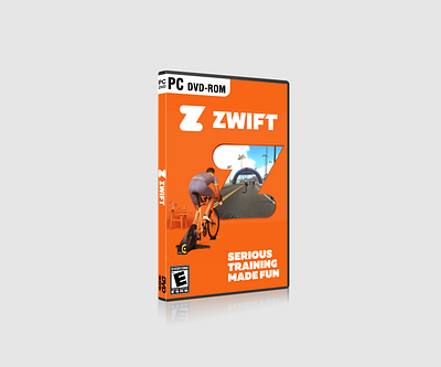 PC Game Concept Design - Zwift app cycling cyclist design game case graphic design packaging packaging design pc game zwift