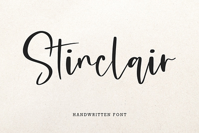 Stinclair Handwritten Font brand branding branding font classy font elegan font font font design hand drawn handlettering lettering logo font logotype lovely font signature font text typography