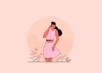 Gentle breeze 2020 2d illustration adobe character character design concept flat flat illustration illustration illustrator minimal art vector vector illustration web