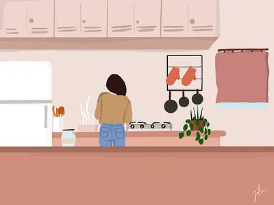 A Normal Day adobe flat illustrations palette pantone procreate