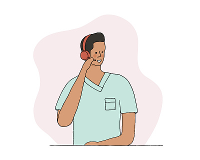 Nurse 2d character characterdesign colorful cute digitalart doctor dribbble flat hospital illustration nurse procreate vector