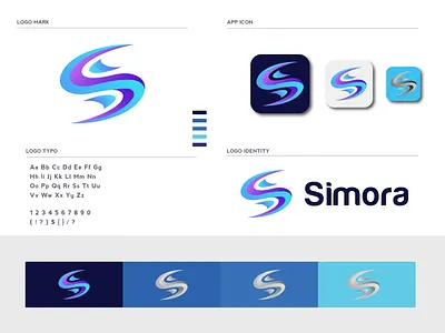Simora Logo design app app icon brand identity branding business design icon logo minimal template vector