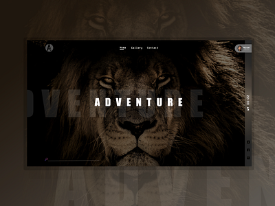 Adventure Website animation branding design digital digital art illustration logo mobile nature traveling type typography ui userinterface ux web web design webdesign website website design