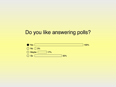 30 Days of Art: (22) Polls brutalism brutalist component design element figma opinion poll polls simple ui ui design vote