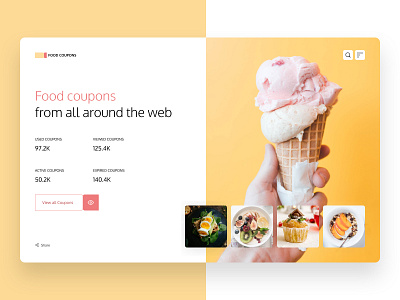 Food Coupon Landing Page coupon food landingpage webpage