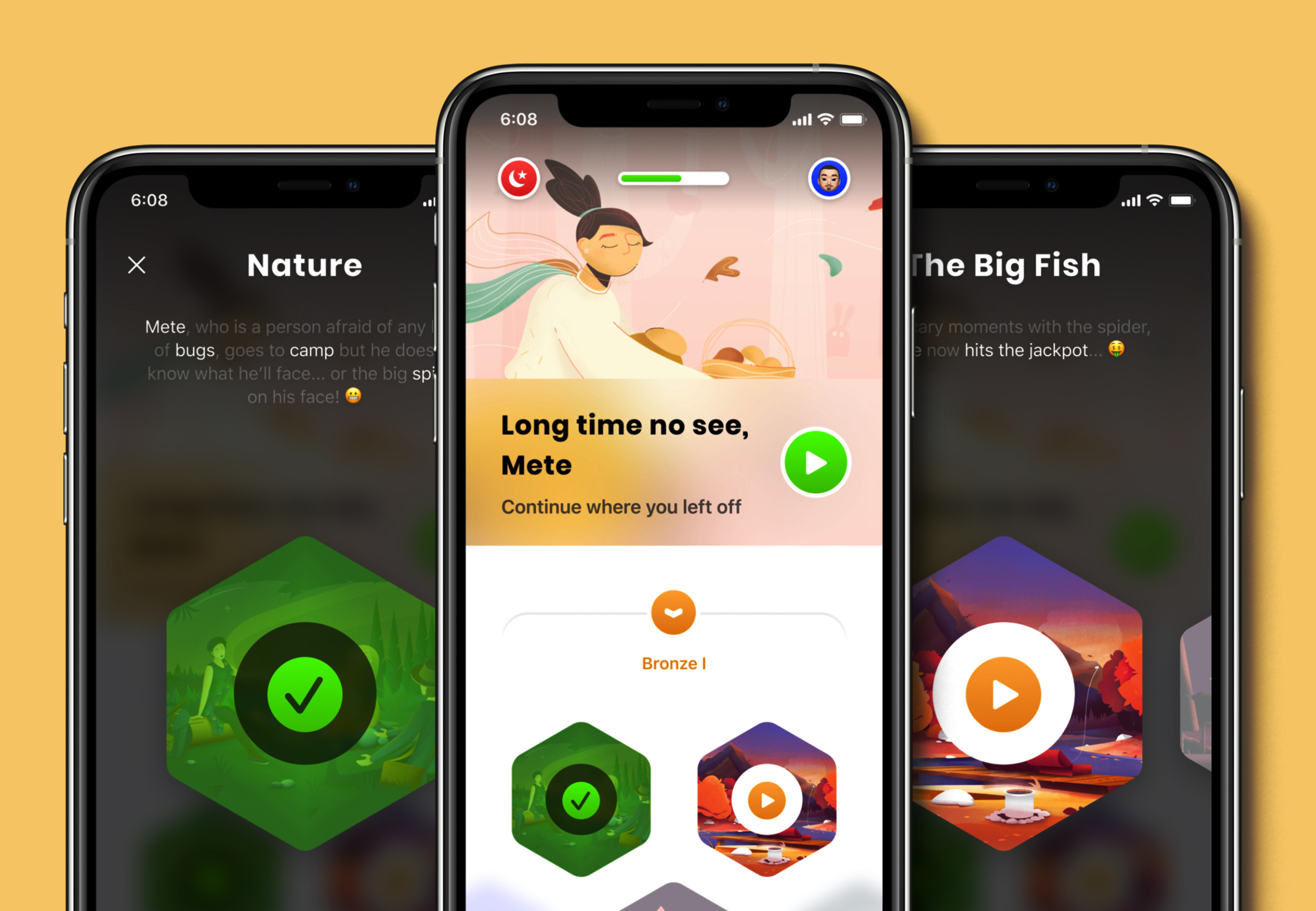 Example of Omni XL - Learn Languages: Lessons (Concept)