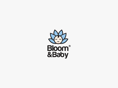 Baby Apparel Brand Logo - Daily Logo Challenge - Day 46 apparel apparel brand apparel logo art baby baby clothes baby logo bloom logo brand branding dailylogochallenge design flower logo illustration logo logos mark marks vector
