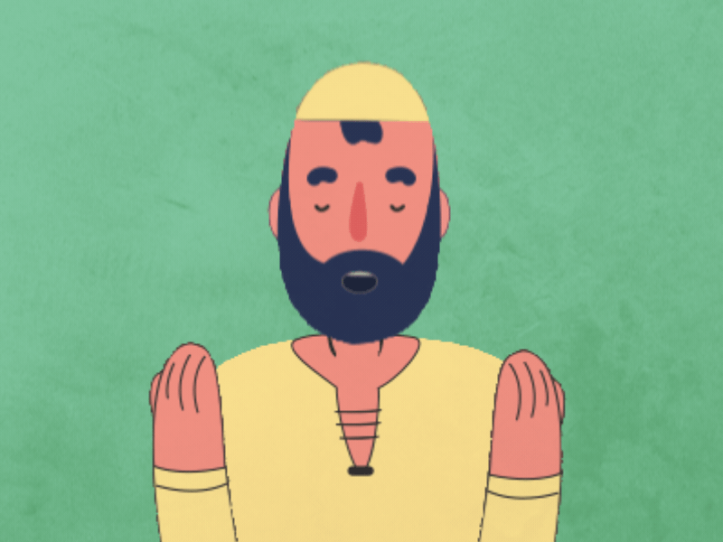 pray 2d animation adobe aftereffects aftereffects challenge character animation gif illustration reanmaton traditional animation