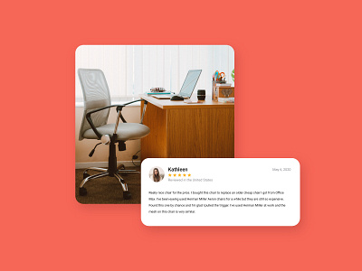 Daily UI 39 - Testimonials - Chair design flat minimal testimonial ui ux web