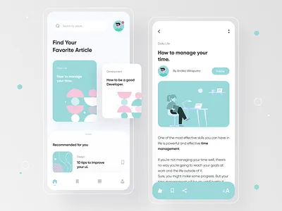 Article App Exploration 📕 app appdesign art article article design article page articles blog blog post book app bookmark illustration medium read reading reading app ui uiux writer writing