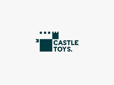 Toy Store Logo - Daily Logo Challenge - Day 49 art brand branding castle castle logo clean logo dailylogochallenge design illustration logo logos mark marks minimalism minimalist logo modern modern logo toys toys logo vector