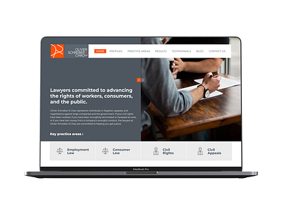 Law-firm Web Landing Page UI Design adobexd branding design homepage design minimal typography ui ux web website