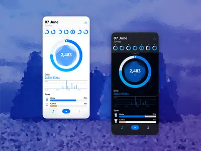More Drink More Health app ui ux