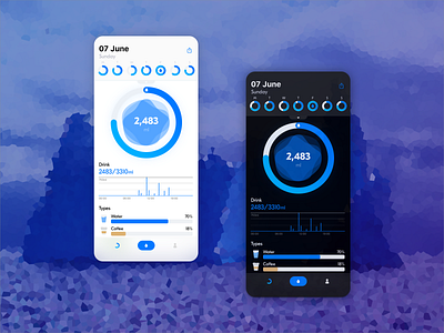 More Drink More Health app ui ux