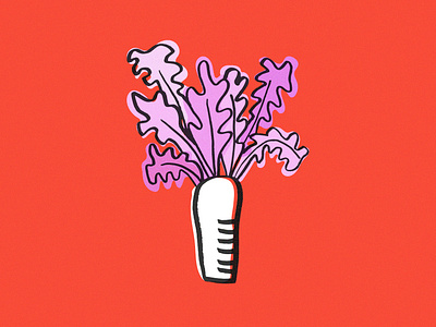 Plant illustration digital art digital illustration graphic design graphic designer illustration pink plant illustration plants pottery red wacom