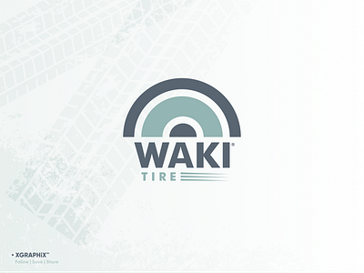 Waki Tire | Company brand brandidentity branding design designideas graphics logo logodesign logotype vector visualidentity