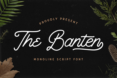 The Banten - Monoline Script Font 80s calligraphy font grunge handdrawn handlettering handwritten line logotype mono monoline retro script vintage wedding