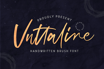 Vuttaline - Handwritten Font calligraphy casual classy elegant feminime handdrawn handlettering handwritten ligature logotype luxury modern signature stylish whimsical