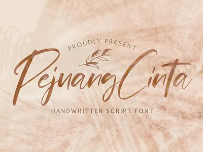 Pejuang Cinta - Handwritten Font calligraphy casual classy elegant feminime handdrawn handlettering handwritten ligature logotype luxury modern signature stylish whimsical