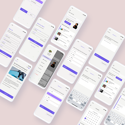 CBT application app app design daily ui dark mode design education app educational figma ui