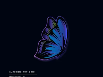 Abstract butterfly logo - Available for sale app branding design flat icon illustration illustrator logo minimal typography vector