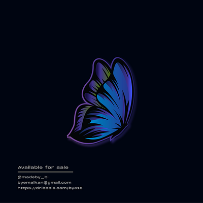 Abstract butterfly logo - Available for sale app branding design flat icon illustration illustrator logo minimal typography vector