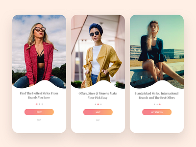 Splash Screen for Online Shopping app design ios mobile ui ux web