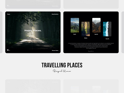 Travelling landing page - web animation app design landing page design microinteraction ui web web design