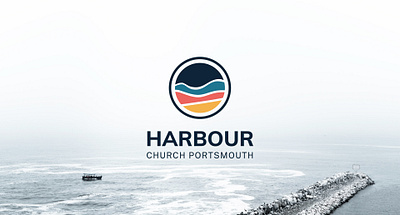 Harbour Church Portsmouth Final Logo Design berkshire design berkshire logo brand identity brand identity design church church branding church logo circular logo clear logo logo logo design minimal minimal logo minimal logo design minimal logos