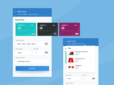 Credit Card Checkout Screen - Daily UI #002 checkout page design ui design