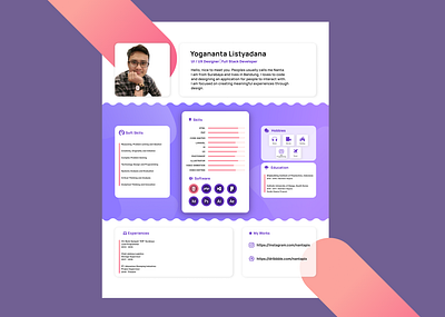 Professional CV for Designer - Curriculum Vitae branding curricular vitae curriculum curriculum vitae cv cv creative cv design cv template design landingpage layouting onepage theme ui uiux web webdesign website wordpress