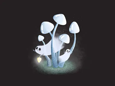 Ghost art artwork cute design digital digital art digital drawing digital paint digital painting digitalart digitalartist digitalarts flat ghost icon illustraion illustration illustrationart mushroom scary