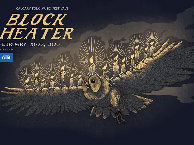 Block Heater Music Festival 2020 digital illustration illustraion music festival poster poster art