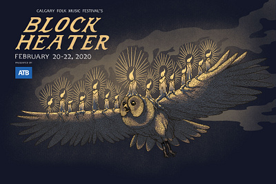 Block Heater Music Festival 2020 digital illustration illustraion music festival poster poster art