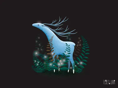 Deer animal animal art animal logo art artwork cute cute animal deer deer illustration design digital art digital arts digital artwork digital design digital paint digital painting digitalart forest illustration nature