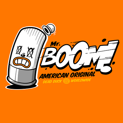Mr Boom Design cartoon duck shotgun shell