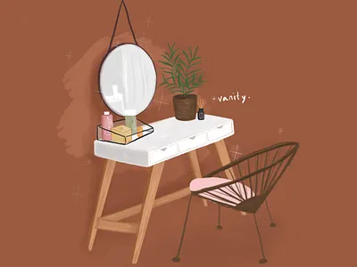 Vanity doodle doodleaday doodleadayjune doodleart illustration illustration design vanity