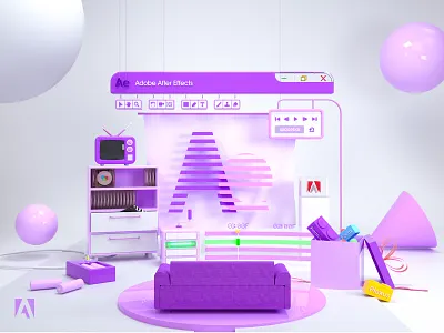3DART-After Effects 3d ae branding c4d creative cloud design photoshop