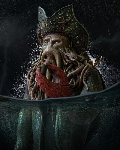 Davy Jones 3d sculpting