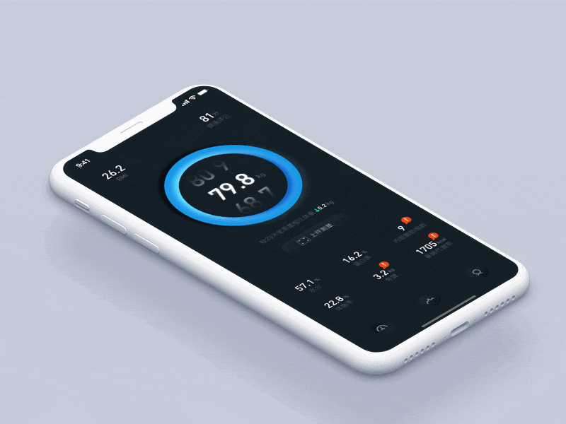 Body fat scale ui ux