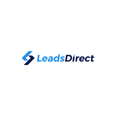 Leads Direct Logo agency blue designer designer logo forsale hendytn logo