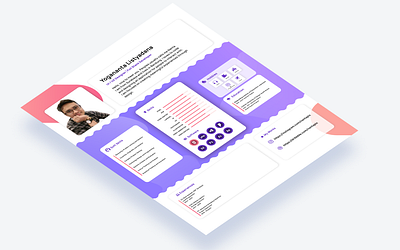 Professional CV for Designer - Mockup curricular vitae curriculum vitae cv cv layout design resume ui ux vector