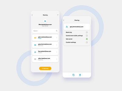 Smart Home Device Sharing and Permission Setup for MyJABLOTRON app design figma permissions sharing smarthome ui ux