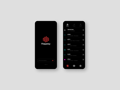 Frequency (Brand and App Concept) aviation branding branding design design figma interface ios mobile app ui ui design