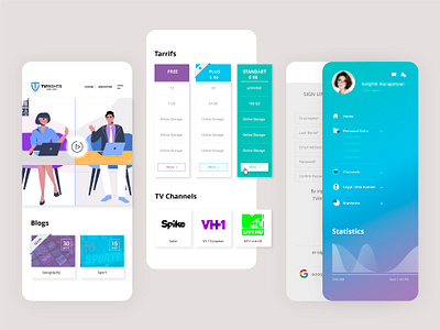 TVRights art branding design illustration ui ux