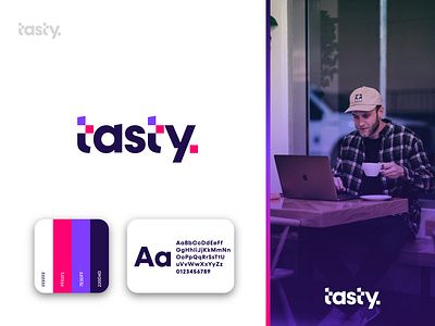 tasty brand identity brand guidelines brand identity branding colors design infographic infold logo logo animation logo design logo designer logo idea logo wordmark logotype minimal modern design modern logo typography wordmark wordmark logo